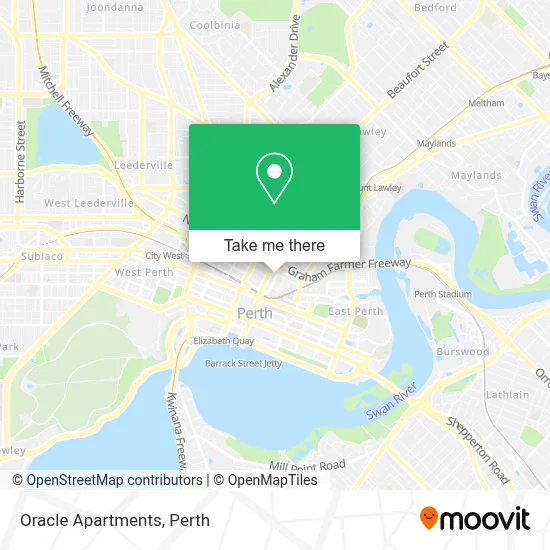 Mapa Oracle Apartments