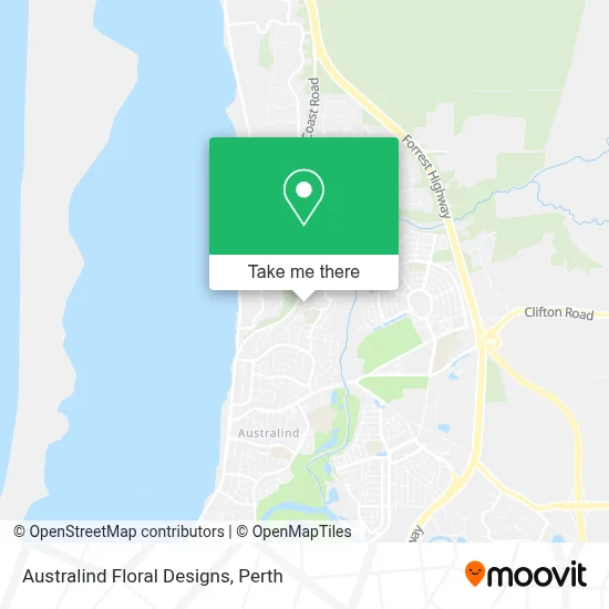 Mapa Australind Floral Designs
