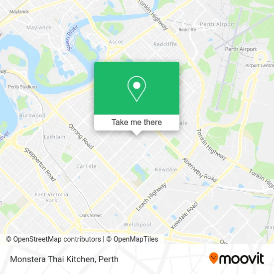 Mapa Monstera Thai Kitchen