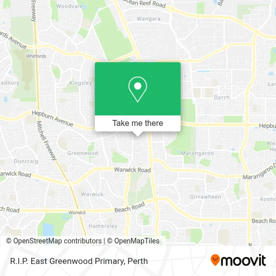 Mapa R.I.P. East Greenwood Primary