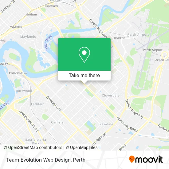 Team Evolution Web Design map