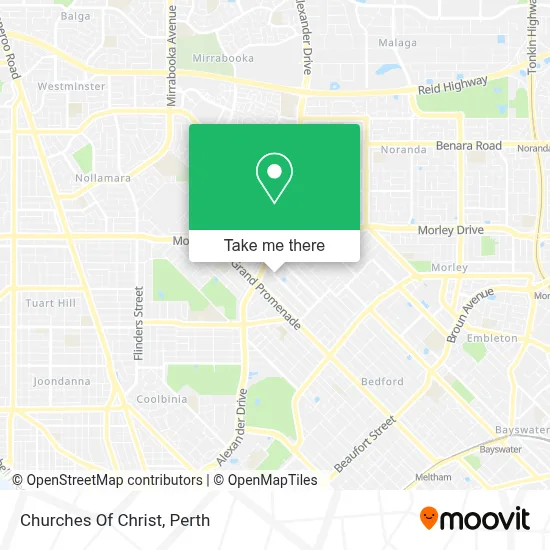 Mapa Churches Of Christ