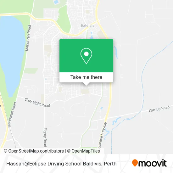 Mapa Hassan@Eclipse Driving School Baldivis