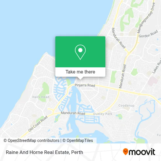 Raine And Horne Real Estate map