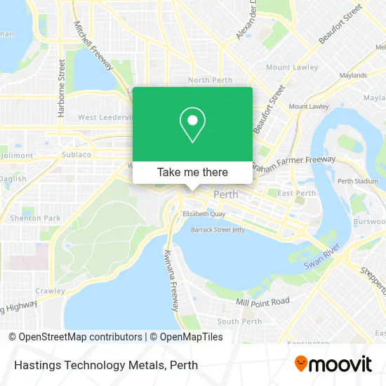 Mapa Hastings Technology Metals