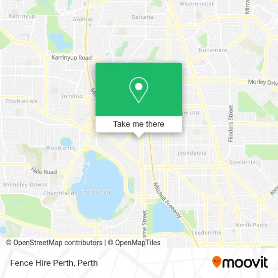 Mapa Fence Hire Perth
