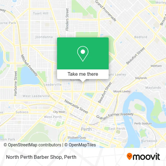 Mapa North Perth Barber Shop
