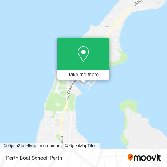 Mapa Perth Boat School