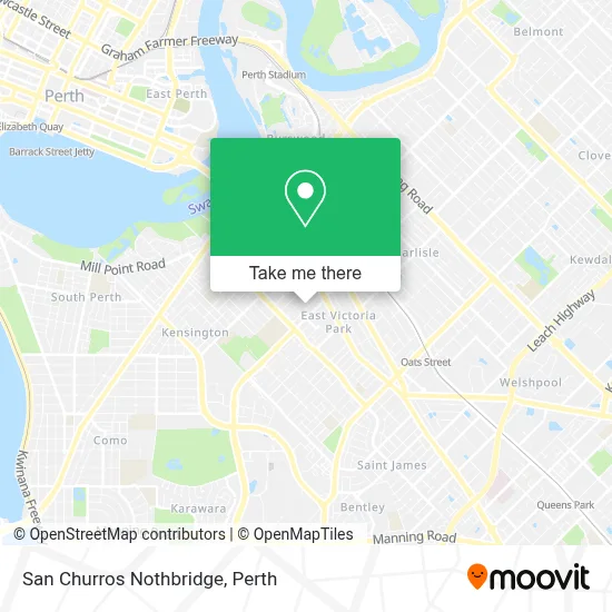 Mapa San Churros Nothbridge