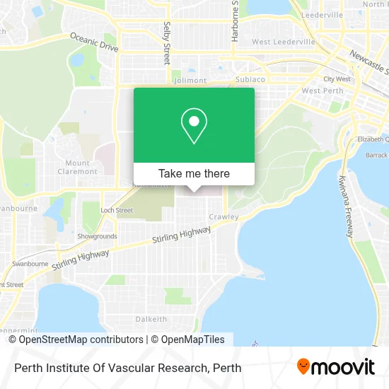 Mapa Perth Institute Of Vascular Research