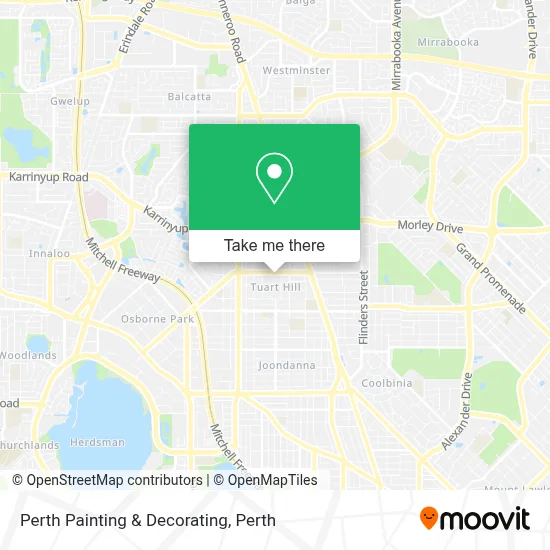 Mapa Perth Painting & Decorating