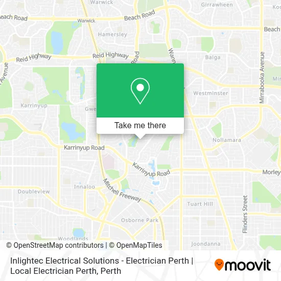 Mapa Inlightec Electrical Solutions - Electrician Perth | Local Electrician Perth