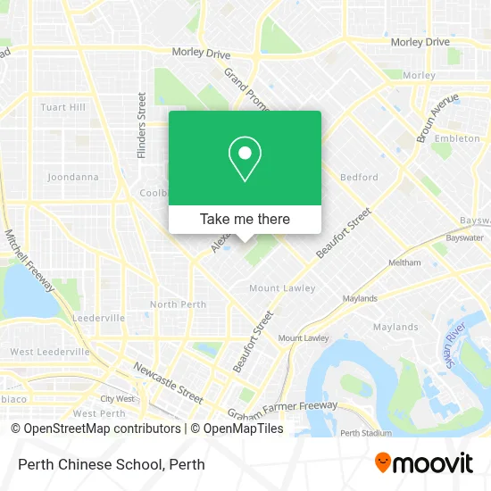 Mapa Perth Chinese School