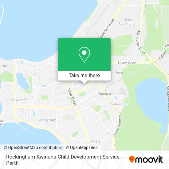 Rockingham-Kwinana Child Development Service map