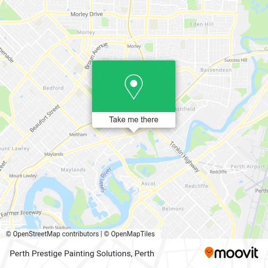 Mapa Perth Prestige Painting Solutions