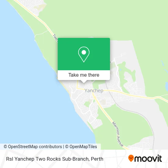 Mapa Rsl Yanchep Two Rocks Sub-Branch
