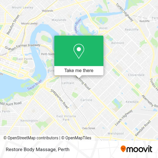 Mapa Restore Body Massage