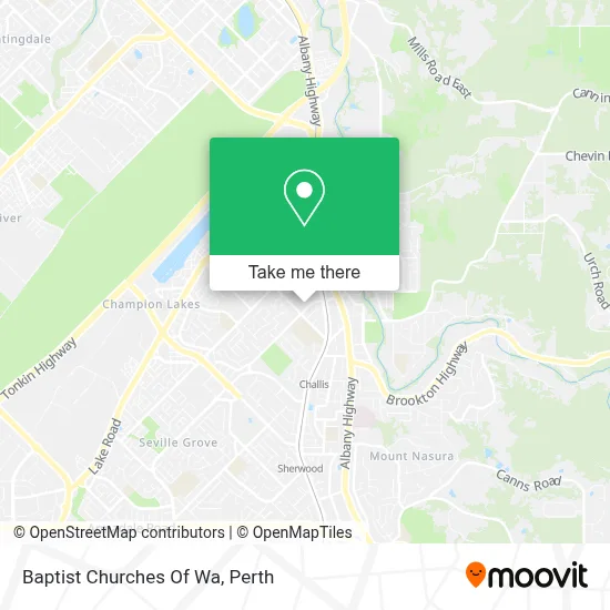 Baptist Churches Of Wa map