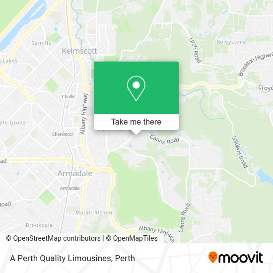 Mapa A Perth Quality Limousines