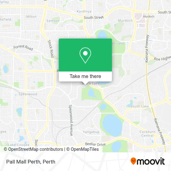 Mapa Pall Mall Perth