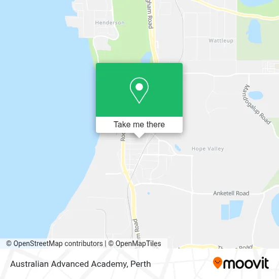 Mapa Australian Advanced Academy