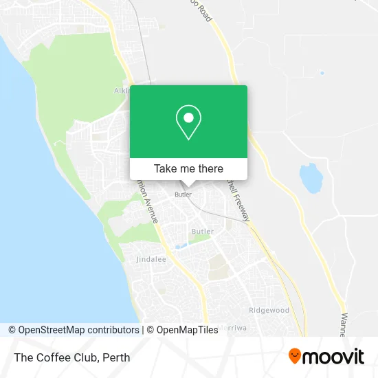 Mapa The Coffee Club