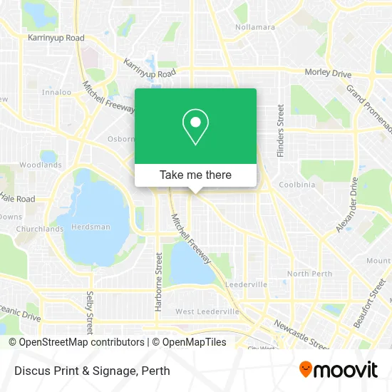 Discus Print & Signage map