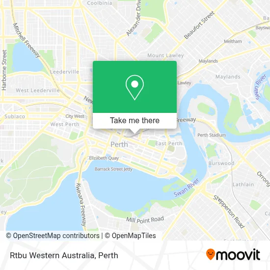 Rtbu Western Australia map