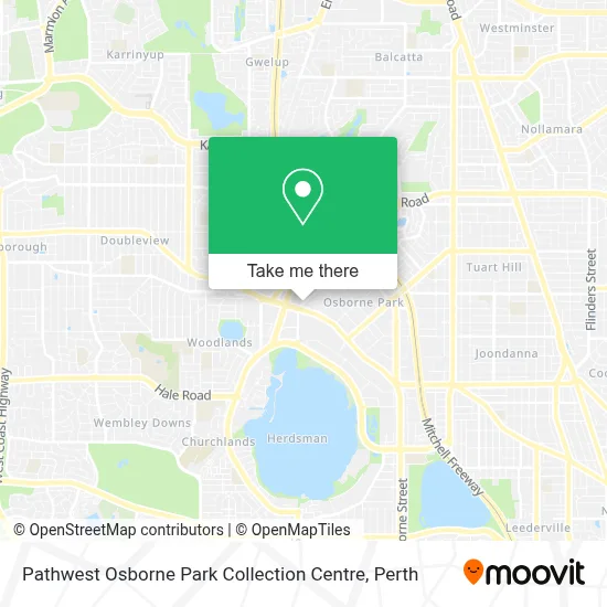 Mapa Pathwest Osborne Park Collection Centre