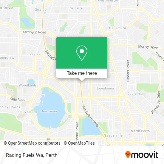 Mapa Racing Fuels Wa