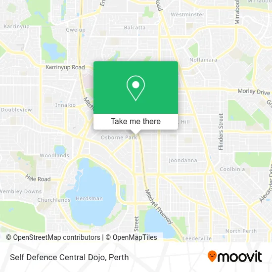 Mapa Self Defence Central Dojo