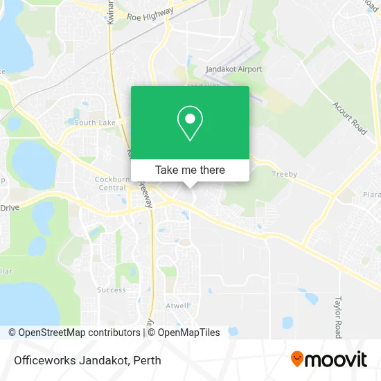 Mapa Officeworks Jandakot