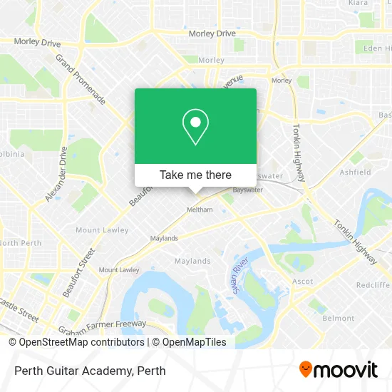 Mapa Perth Guitar Academy