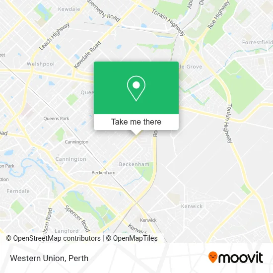 Mapa Western Union