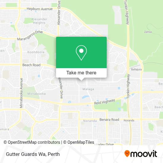 Mapa Gutter Guards Wa