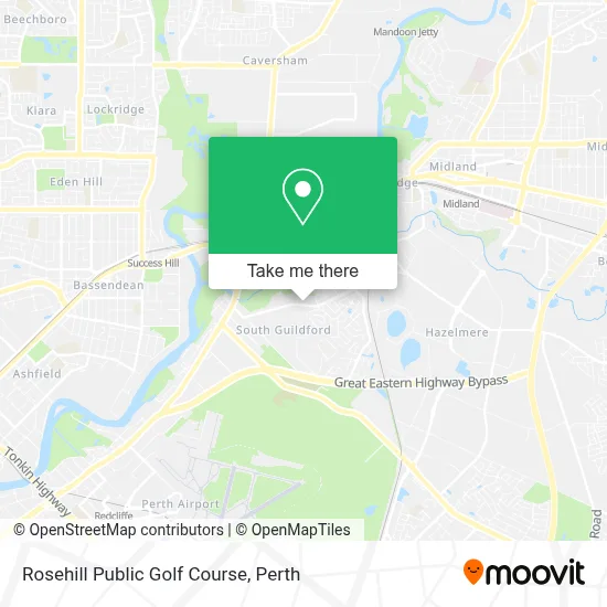 Mapa Rosehill Public Golf Course