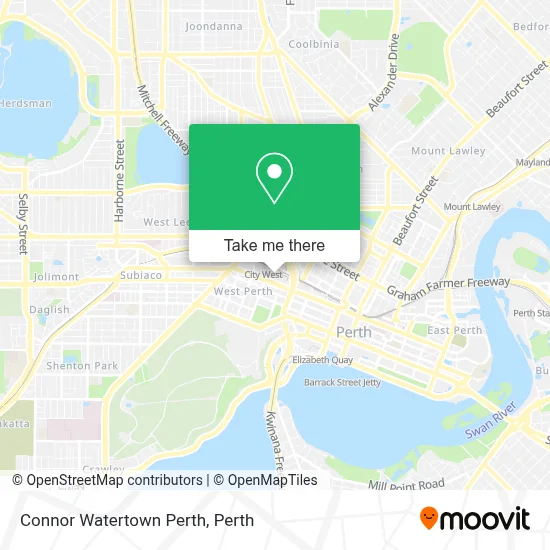 Mapa Connor Watertown Perth