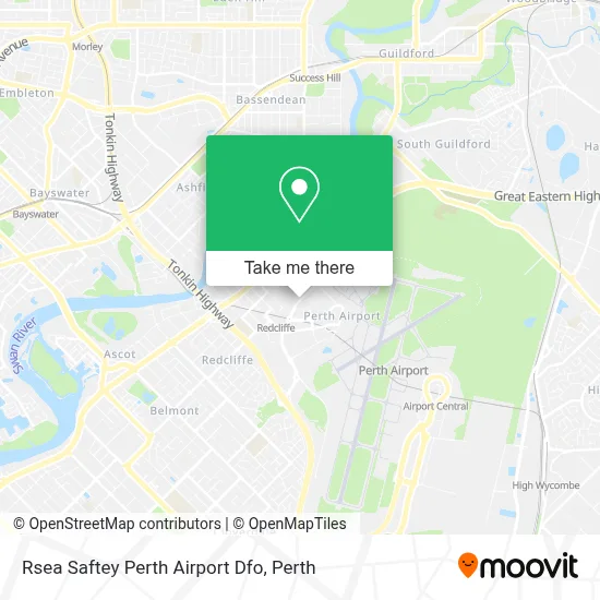 Mapa Rsea Saftey Perth Airport Dfo