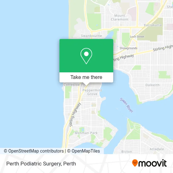 Mapa Perth Podiatric Surgery