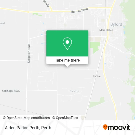 Mapa Aiden Patios Perth