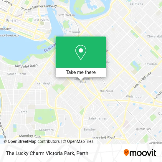 Mapa The Lucky Charm Victoria Park