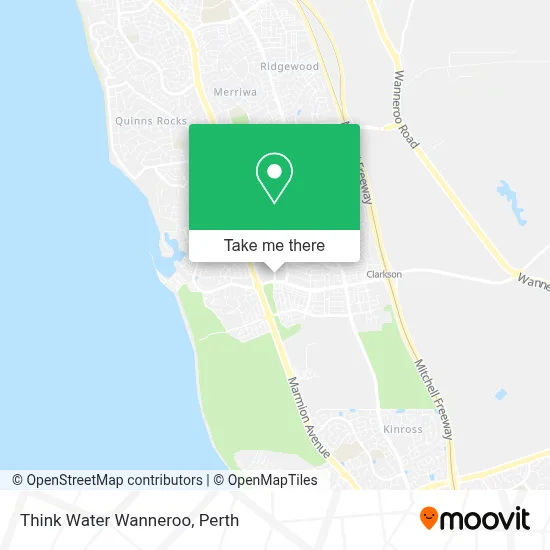 Mapa Think Water Wanneroo