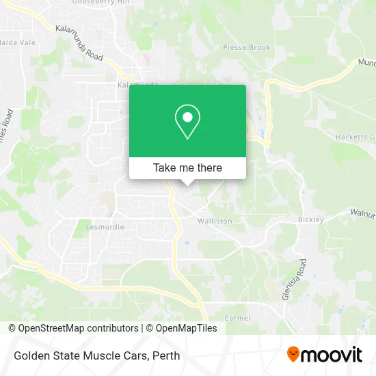 Mapa Golden State Muscle Cars