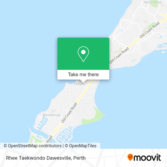 Mapa Rhee Taekwondo Dawesville