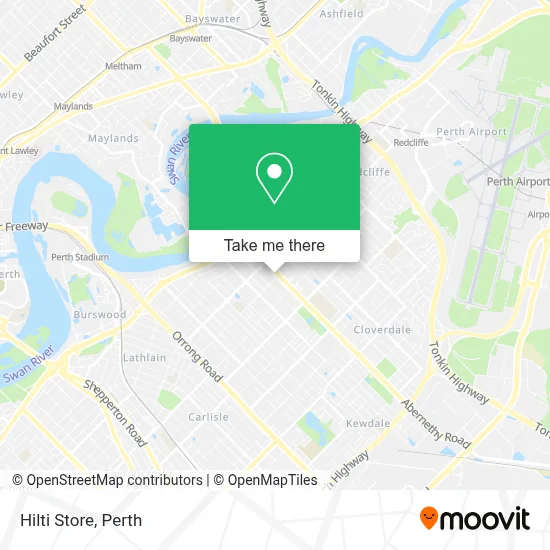 Mapa Hilti Store
