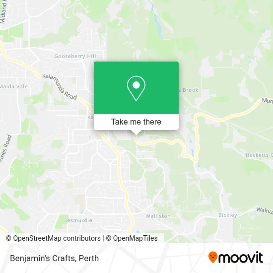 Benjamin's Crafts map