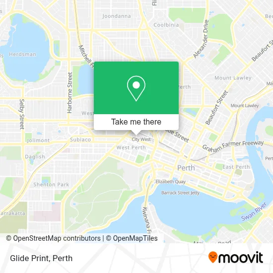 Mapa Glide Print