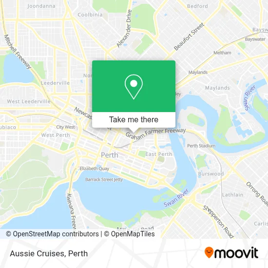 Mapa Aussie Cruises