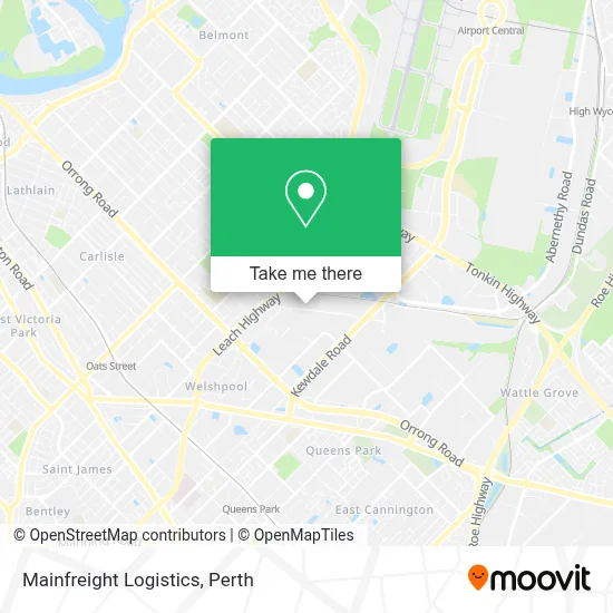 Mapa Mainfreight Logistics