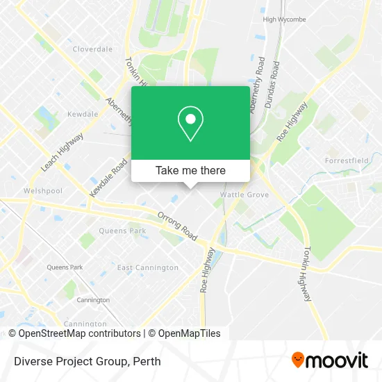 Mapa Diverse Project Group